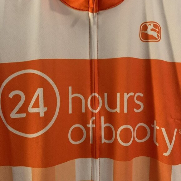 Giordana Cycling Jersey Size XXL Orange 24 Hours Made In Italy - Picture 2 of 8